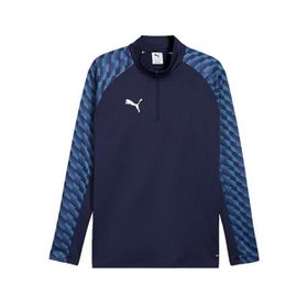 Puma 65972406 Teamliga26 Training 1/4 Zip Mavi Futbol Antrenman Uzun Kollu Erkek T-shirt