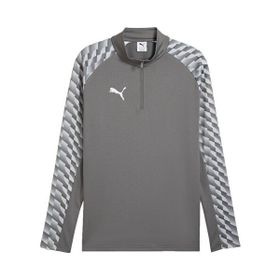 Puma 65972413 Teamliga26 Training 1/4 Zip Gri Futbol Antrenman Uzun Kollu Erkek T-shirt