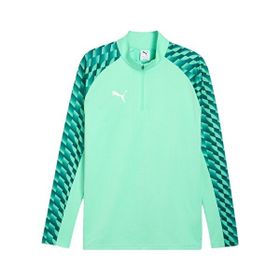 Puma 65972480 Teamliga26 Training 1/4 Zip Yeşil Futbol Antrenman Uzun Kollu Erkek T-shirt