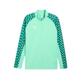 Puma 65972480 Teamliga26 Training 1/4 Zip Yeşil Futbol Antrenman Uzun Kollu Erkek T-shirt
