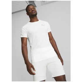 Puma 67331102 Yuvarlak Yaka Düz Beyaz Erkek T-Shirt