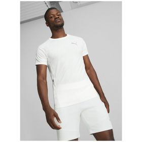 Puma 67331102 Yuvarlak Yaka Düz Beyaz Erkek T-Shirt