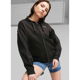 Puma 67600301-HER Full-Zip Hoodie TR Siyah Kadın Kapüşonlu Zip Ceket