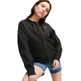 Puma 67600301-HER Full-Zip Hoodie TR Siyah Kadın Kapüşonlu Zip Ceket