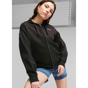 Puma 67600301-HER Full-Zip Hoodie TR Siyah Kadın Kapüşonlu Zip Ceket