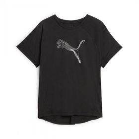 Puma 676070-01 Siyah Evostripe TEE Kadın T-Shirt
