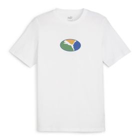 Puma 68018302 Graphics Execution Beyaz Günlük Stil Erkek T-shirt