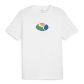 Puma 68018302 Graphics Execution Beyaz Günlük Stil Erkek T-shirt