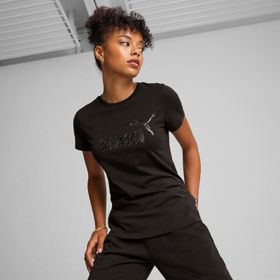 Puma 68149001 Siyah Ess+ Animal TEE Günlük Kadın T-Shirt
