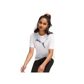 Puma 68166802 Evostripe Beyaz Günlük Stil Kadın T-Shirt