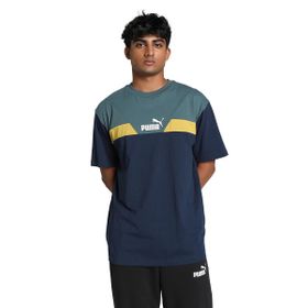 Puma 68173014 Power Colorblock Mavi Günlük Stil Erkek T-Shirt