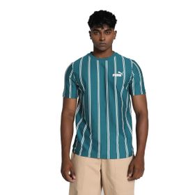 Puma 68186222 Sports Club AOP Yeşil Günlük Stil Erkek T-Shirt