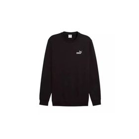 Puma 68256401 ESS Small No 1 Logo Crew Siyah Günlük Stil Erkek Sweatshirt