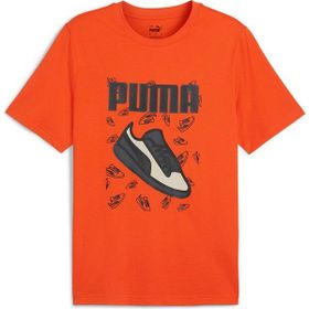 Puma 68320918 Graphics Turuncu Günlük Stil Erkek T-Shirt
