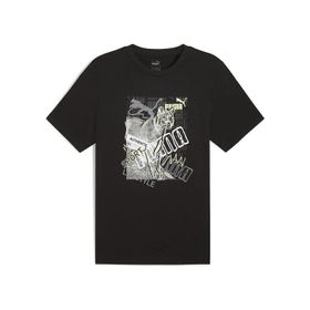 Puma 68321301 Graphics Siyah Günlük Stil Erkek T-Shirt