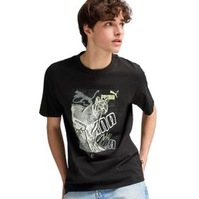 Puma 68321301 Graphics Siyah Günlük Stil Erkek T-Shirt