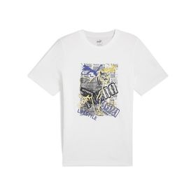 Puma 68321302 Graphics Beyaz Günlük Stil Erkek T-Shirt