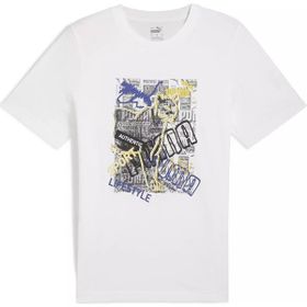 Puma 68321302 Graphics Beyaz Günlük Stil Erkek T-Shirt