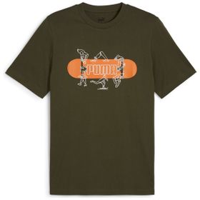 Puma 68345970 Graphics Skateboard Yeşil Günlük Stil Erkek T-Shirt