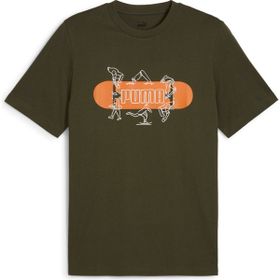 Puma 68345970 Graphics Skateboard Yeşil Günlük Stil Erkek T-Shirt