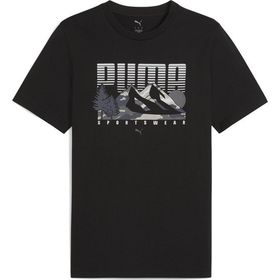 Puma 68482801 Graphics Mountain Siyah Günlük Stil Erkek T-shirt