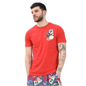 Puma 68482915 Graphics Icon Kırmızı Günlük Stil Unisex T-shirt