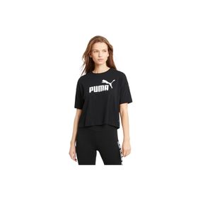 Puma 68497201 Siyah Essentials Cropped Kadın Günlük Stil T-Shirt