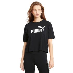 Puma 68497201 Siyah Essentials Cropped Kadın Günlük Stil T-Shirt