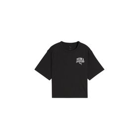 Puma 68503001 Siyah Class Relaxed Crop Kadın Günlük Stil T-Shirt