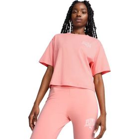 Puma 68503018 Pembe Class Relaxed Crop Kadın Günlük Stil T-Shirt