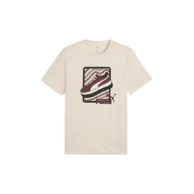 Puma 68803387 Graphic TEE Bej Günlük Stil Erkek T-Shirt