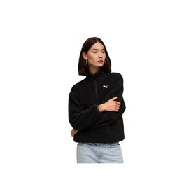 Puma 68811101 ESS Elevated Half-Zip Crew Siyah Günlük Stil Kadın Sweatshirt