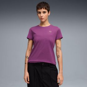 Puma 695708-69 Essential Elevated Kadın Mor Tişört