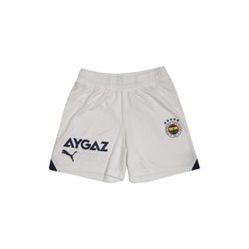 Puma 77202202 Beyaz Replica Jr Genç Çocuk Fenerbahçe 2023/2024 Futbol Şortu