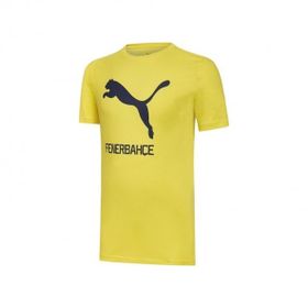 Puma 77313603 FSK Cat Tee Erkek Sarı Lacivert T-Shirt