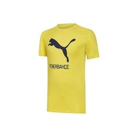 Puma 77313603 FSK Cat Tee Erkek Sarı Lacivert T-Shirt