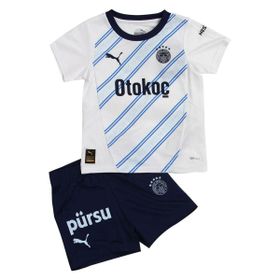 Puma 77537202 Beyaz Fenerbahçe 2024/25 Dış Saha Çocuk Futbol Eşofman Takımı
