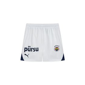 Puma 77538304 Beyaz Fenerbahçe SK 2024/2025 Çocuk Futbol Şortu