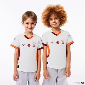 Puma 77966002 Galatasaray SK 2024/2025 Beyaz Çocuk Futbol Deplasman Forması