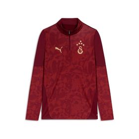 Puma 78288703 Galatasaray A Takım 1/4 Zip Kırmızı Antrenman Erkek Sweatshirt