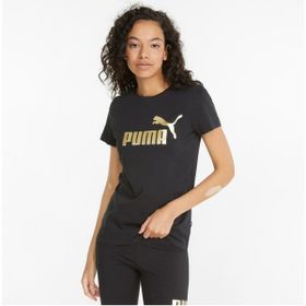 Puma 84830301 Siyah Ess Metallic Logo Tee Kadın T-shirt