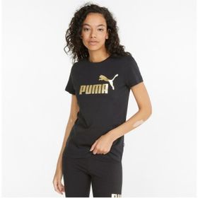 Puma 84830301 Siyah Ess Metallic Logo Tee Kadın T-shirt