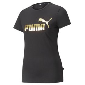 Puma 84830301 Siyah Ess Metallic Logo Tee Kadın T-shirt