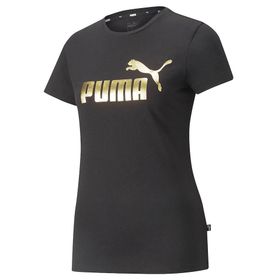 Puma 84830301 Siyah Ess Metallic Logo Tee Kadın T-shirt