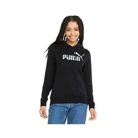 Puma 84909651 Ess+ Metallic Logo Hoodie Siyah Günlük Kadın Sweatshirt