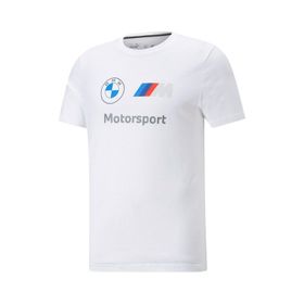 Puma Bmw Mms Ess Logo Tee Beyaz Erkek Kısa Kol T-Shirt