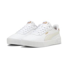 Puma Carina 2.0-Puma White-Frosted Ivory-Caramel Latte Low Kadın Bot