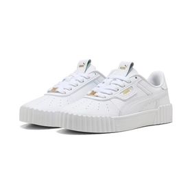 Puma Carina 3.0 Lüxe White-Gold Kadın Spor Ayakkabı