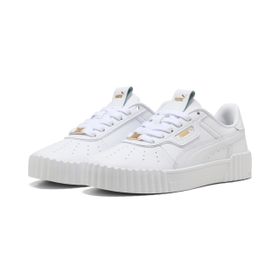 Puma Carina 3.0 Lüxe White-Gold Kadın Spor Ayakkabı