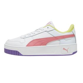 Puma Carina Street Jr-Puma White-Passionfruit-Puma Silver Low Kadın Bot